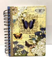 Spiral Hard Back Journal with Butterflies